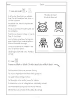 Vorschau - Arbeitsblätter - Lesen und Malen, Fasching, inhaltsentnehmendes Lesen - Seite 2