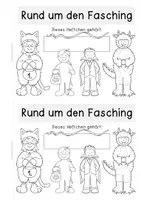 Vorschau - Anderer Materialtyp - Faschingsheftchen für die 1. Klasse - Seite 1