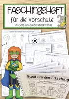 Vorschau - Anderer Materialtyp - Faschingsheftchen für die Vorschule - Deckblatt