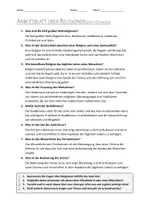 Vorschau - Arbeitsblätter - AB mit Fragen zum Thema "Religionen" + Lösungsblatt + Infografik - Seite 2
