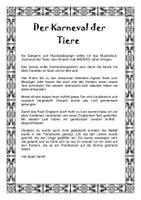 Vorschau - Arbeitsblätter - Karneval der Tiere Zusatzmaterial - Seite 1