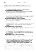 Vorschau - Arbeitsblätter - AB mit Fragen zum Thema "Renaissance" + Lösungsblatt + Mindmap + Infografik - Seite 3