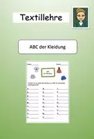 Vorschau - Arbeitsblätter - ABC der Kleidung - Deckblatt