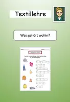 Vorschau - Arbeitsblätter - Kleidung - Was gehört wohin - Deckblatt