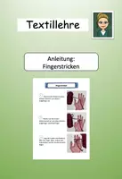 Vorschau - Arbeitsblätter - Fingerstricken - 2 Finger-Methode - Deckblatt