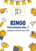 Vorschau - Spiele - BINGO - Find someone who... - SUMMER BREAK EDITION - Deckblatt