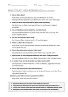 Vorschau - Arbeitsblätter - AB mit Fragen zum Thema "Robin Hood" + Lösungsblatt + Mindmap + Infografik - Seite 3
