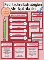 Vorschau - Poster - Rechtschreibstrategien - Merkplakate - Deckblatt