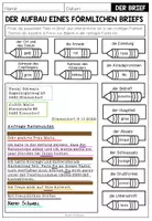 Vorschau - Arbeitsblätter - BRIEFE - Der Aufbau eines förmlichen Briefs (Arbeitsblatt) - Seite 2