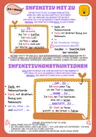 Vorschau - Arbeitsblätter - Materialpaket: Infinitiv mit zu - Deckblatt