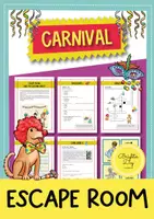 Vorschau - Arbeitsblätter - Carnival Escape Room / Breakout Room - 4. und 5. Klasse (Englisch) - Deckblatt