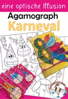 Vorschau - Stationenlernen - Karneval / Fasching - Kunstprojekt - Agamograph - Optische Illusion - Deckblatt