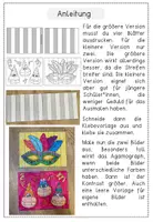 Vorschau - Stationenlernen - Karneval / Fasching - Kunstprojekt - Agamograph - Optische Illusion - Seite 2