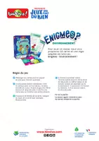Aperçu - Jeux - Bioviva - Enigmes Environnement à imprimer - Page de couverture
