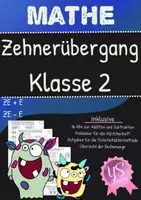 Vorschau - Unterrichtsreihen - Mathe: Addition und Subtraktion mit Zehnerübergang (ZE+E / ZE-E) Klasse 2 - Deckblatt