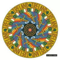 Vorschau - Mal- und Bastelvorlagen - Ireland Mandala Ausmalbild Kopiervorlage - Seite 1