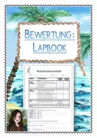 Vorschau - Arbeitsblätter - Lapbook Bewertungsbogen / Bewertungsschema (alternative Leistungsbeurteilung, Klasse 3-8) - Deckblatt