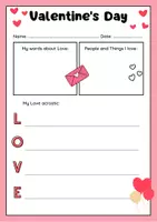 Vorschau - Arbeitsblätter - Valentine's Day Worksheet | Grade 5 / 6 #valentinstagbeieduki - Seite 1