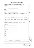 Vorschau - Klassenarbeiten - Klassenarbeit "Wortarten" inkl. Lösung und Bewertung (Kl. 3) - Seite 3