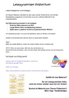 Vorschau - Fördermaterial/Inklusion - FREEBIE Lesepyramiden Präteritum - Seite 1