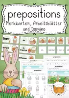 Vorschau - Spiele - Prepositions Easter Materialpaket - Deckblatt