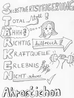 Vorschau - selbst erstellte Cliparts/Grafiken - Stärken-Akrostichon - Deckblatt