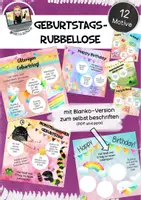 Vorschau - Anderer Materialtyp - Rubbellose Geburtstag mit Blanko-Version - Deckblatt