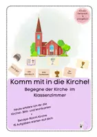 Vorschau - Stundenentwürfe - Komm mit in die Kirche! - vom Klassenzimmer aus zeig ich sie dir. - Deckblatt