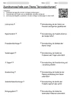 Vorschau - Arbeitsblätter - Arbeitsblätter zum Thema "Dienstleistung" + Lösung & MP3 + Mindmap + Infografiken - Seite 3