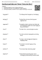 Vorschau - Arbeitsblätter - Arbeitsblätter zum Thema "Burg" + Lösung & MP3 + Infografik - Seite 2