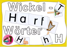 Vorschau - Stationenlernen - Wickelwörter - Erste Wörter lesen - Buchstabe H - Deckblatt