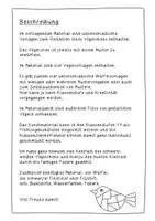 Vorschau - Mal- und Bastelvorlagen - Vogel würfeln - Kunstidee Frühling - Seite 1