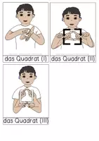 Vorschau - Bildkarten - Geometrische Formen - Cliparts und Begriffe in der Gebärdensprache - Seite 2