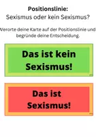 Vorschau - Arbeitsblätter - Was ist Sexismus Positionslinie - Seite 2