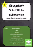 Vorschau - Unterrichtsreihen - Schriftliches Subtrahieren ohne Übertrag ZR1000 - Deckblatt