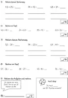 Vorschau - Arbeitsblätter - Addition und Subtraktion im ZR 100 - Mathetest - Seite 3