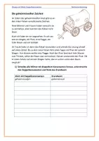 Vorschau - Arbeitsblätter - Piratengeschichte: Doppelkonsonanten und aufeinanderfolgende verschiedene Konsonanten (Übung und Diktat) Rechtschreibung - Seite 1
