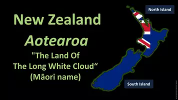 Vorschau - Präsentationen/Tafelbilder - New Zealand: Fotoshow / Tafelmaterial zum Einstieg inkl. Vokabeln - Seite 1