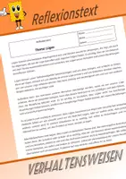 Vorschau - Text - Reflexionstext Thema Lügen - Deckblatt