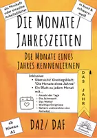 Vorschau - Arbeitsblätter - Die Monate eines Jahres & Jahreszeiten kennenlernen (DAF/DAZ) - Deckblatt