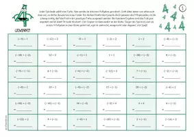 Vorschau - Arbeitsblätter - Division rationaler Zahlen - Spiel - Seite 1