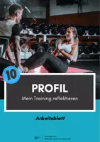 Vorschau - Arbeitsblätter - Fitness ⎮ Kraftausdauer - Reflexion meines Trainings (Sportliches Profil) - Deckblatt