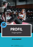 Vorschau - Arbeitsblätter - Fitness ⎮ Kraftausdauer - Ausgangstest inkl. Workoutübersicht (Sportliches Profil) - Deckblatt