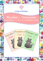 Vorschau - Poster - Tischschilder Gruppentische #waschbärklasse Waschbär - Deckblatt