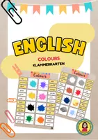 Vorschau - Fördermaterial/Inklusion - Colours Klammerkarten | Clip Cards | Vocabulary - Deckblatt