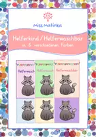 Vorschau - Bildkarten - Helferkind Helferwaschbär Waschbärklasse Helfersystem #edukiferiensale23 - Deckblatt