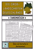 Vorschau - Quiz - Die Großlandschaften Deutschlands - Tandembögen - Deckblatt