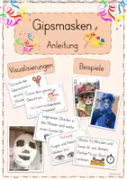 Vorschau - Bildkarten - Gipsmasken zu Karneval - Deckblatt