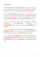 Vorschau - Arbeitsblätter - Stadt-Landbeziehungen Lückentext - Deckblatt