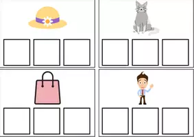 Vorschau - Fördermaterial/Inklusion - Word Building Cards | CVC Words with short 'a' | Phonics | First Reading - Seite 1
